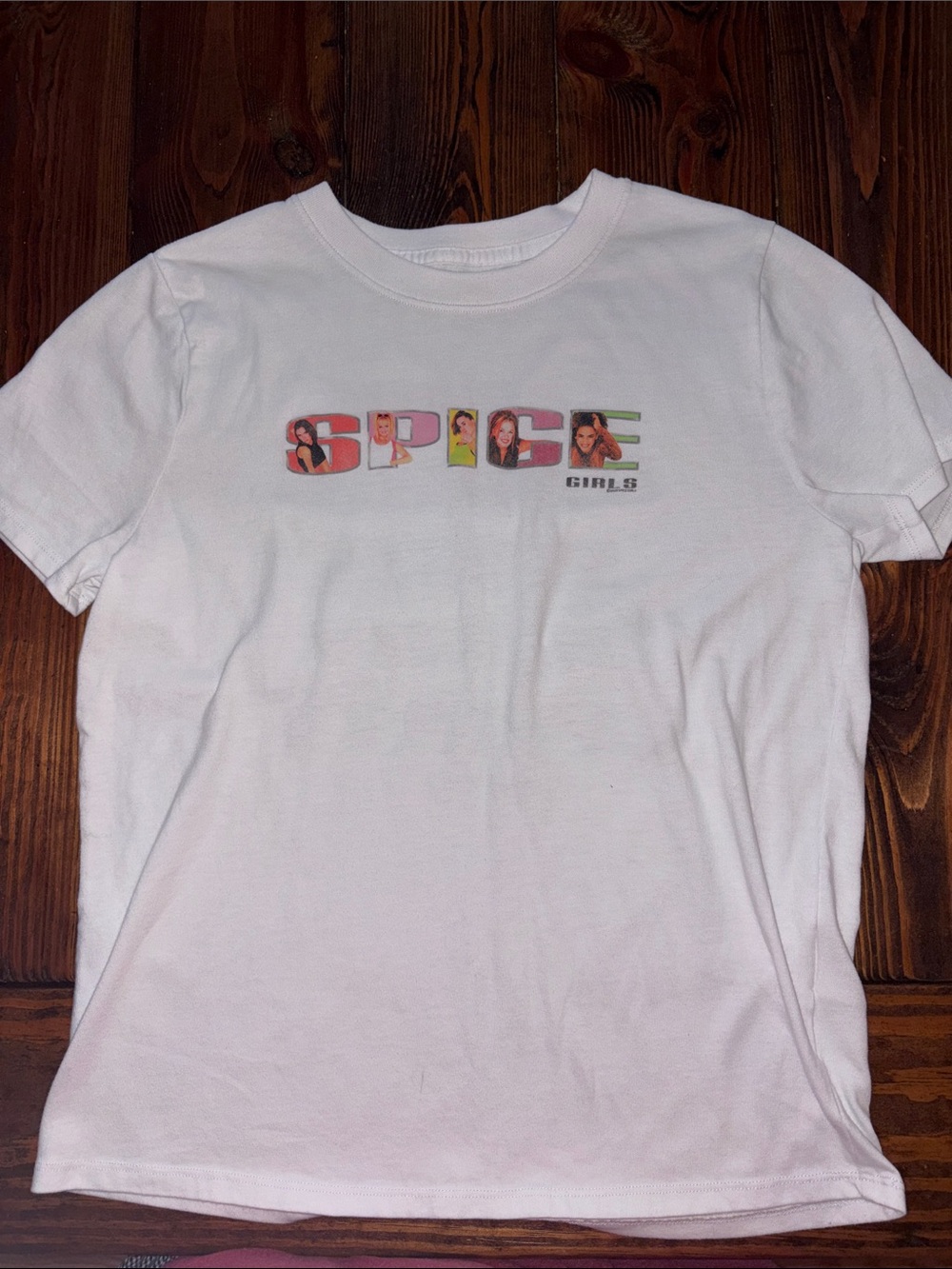 abercrombie kids White Spice Girls Graphic Tee